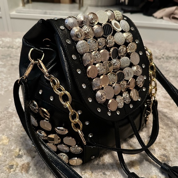 Embellished Tassel Backpack/Crossbody - Picture 4 of 9